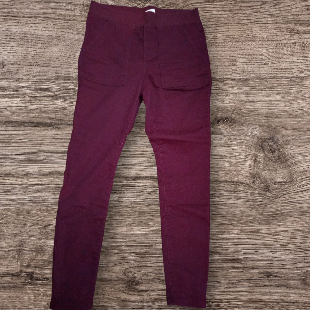 Burgundy Skinny Pants